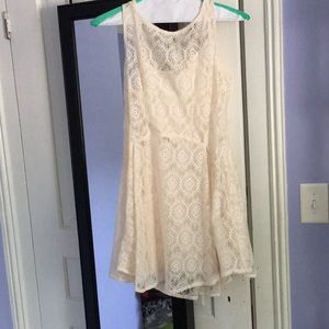 Cream lace dress